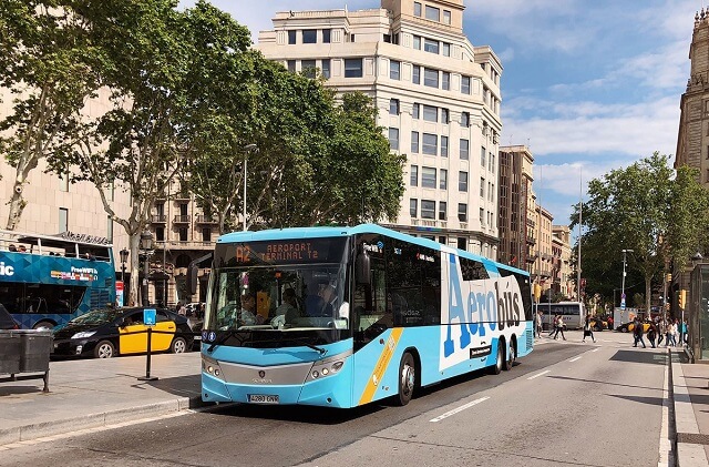 Autobusy Aerobus w Barcelonie