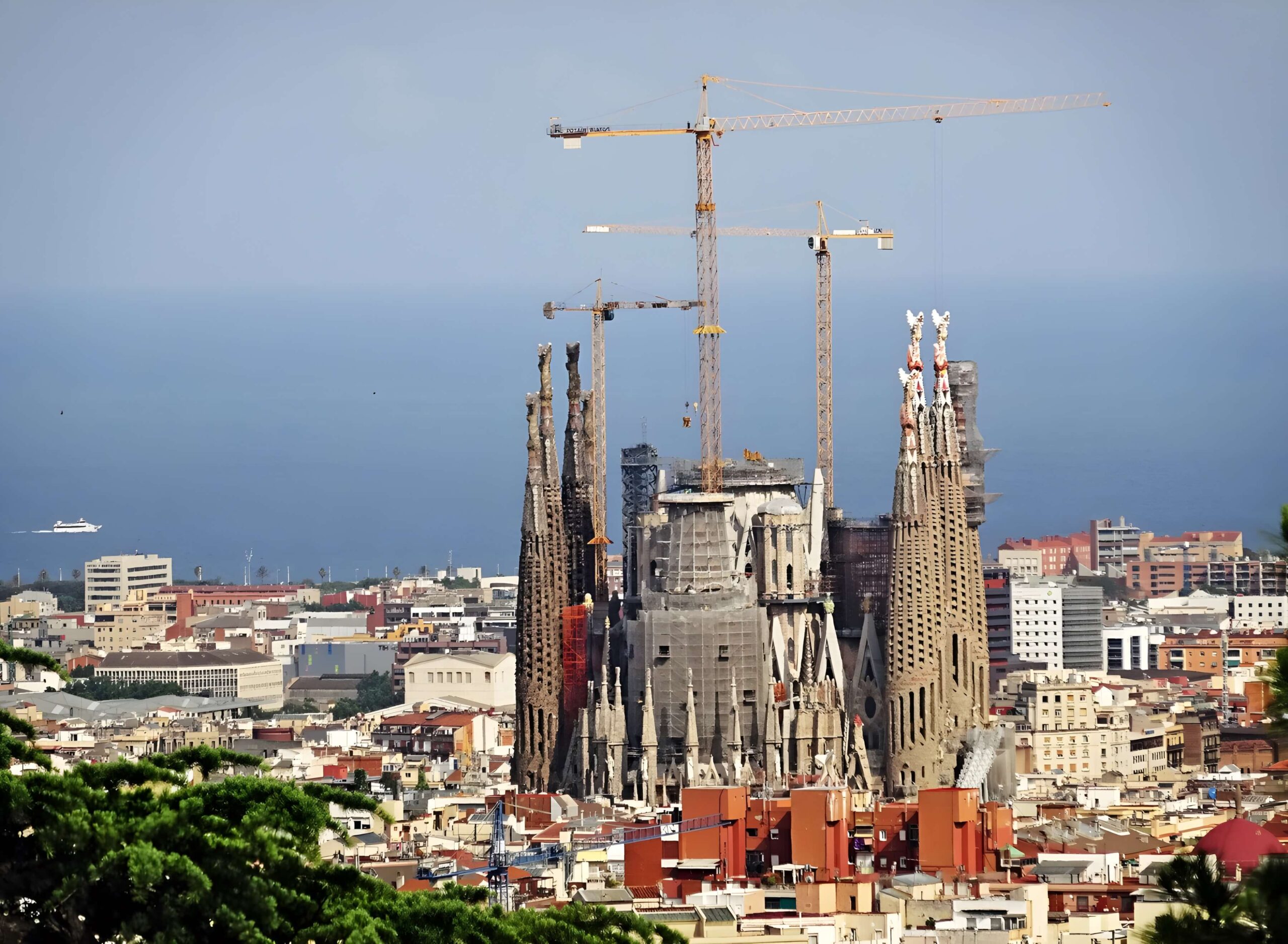 Sagrada Familia, widok panoramiczny